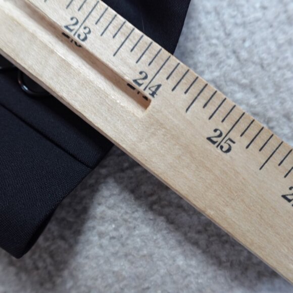 Ralph Lauren Womens Blazer 6 Black Double Breasted Black Label Wool Silk - Picture 16 of 16